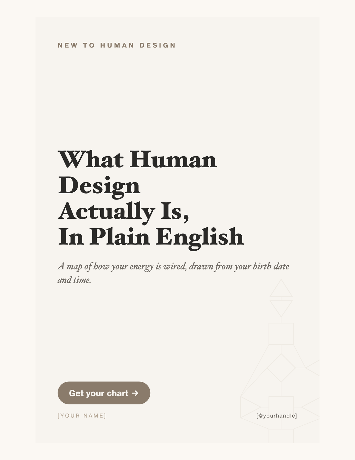 A hook post for people new to the system: “What Human Design actually is, in plain English”