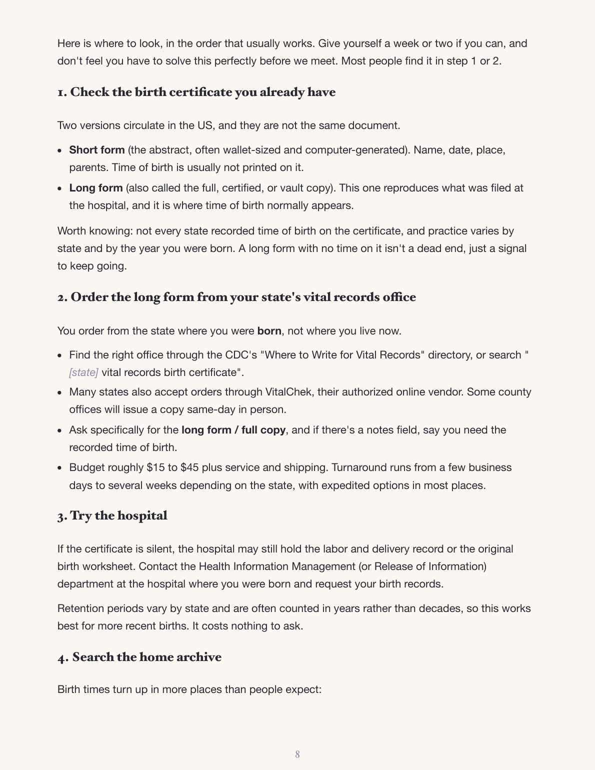 How to find your exact birth time: a guide to hand to clients